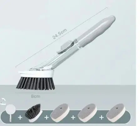 Automatic liquid dishwashing brush, multifunctional kitchen utensils, pot cleaning brush, decontamination - alvin