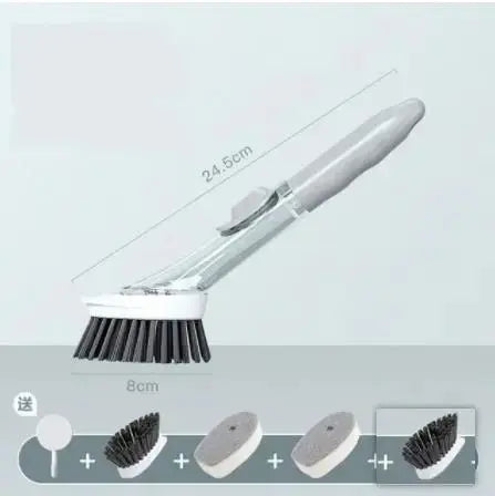 Automatic liquid dishwashing brush, multifunctional kitchen utensils, pot cleaning brush, decontamination - alvin