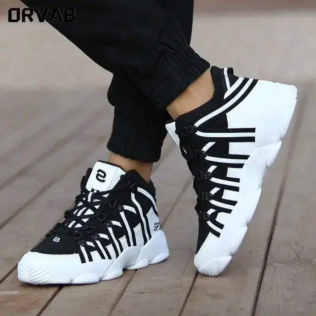 Brand Fashion Men Luxury Sneakers Split Leather City Leisure Men Casual Shoes Breathable Walking Footwear Male Shoes Men Flats - alvin