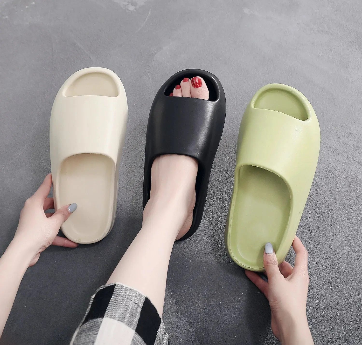 Brand Women Men Slippers Fashion Beach Sandals Women Soft Casual Shoes Men EVA Slides Original Flip-flops Summer Men&#39;s Sandal - Channelwill