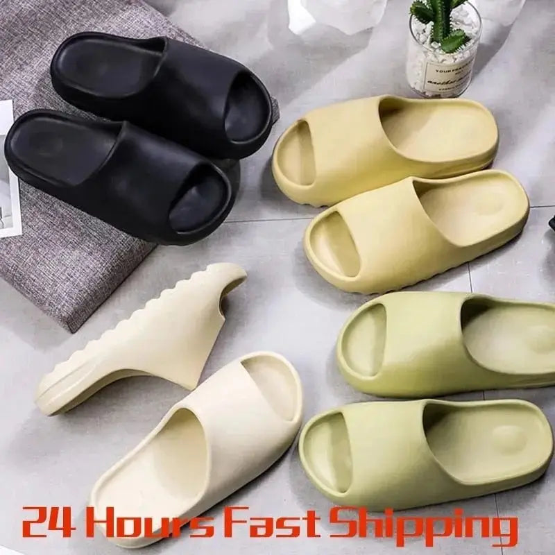 Brand Women Men Slippers Fashion Beach Sandals Women Soft Casual Shoes Men EVA Slides Original Flip-flops Summer Men&#39;s Sandal - alvin