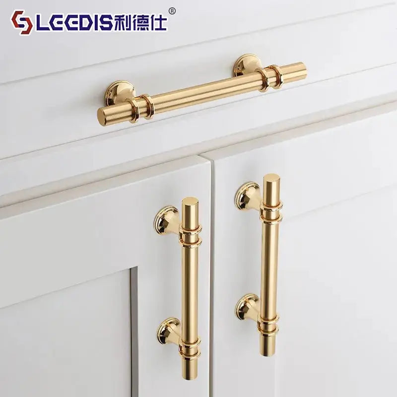 Factory direct sale simple cabinet wardrobe cabinet door handle simple Nordic black bathroom cabinet drawer shoe cabinet handle - alvin