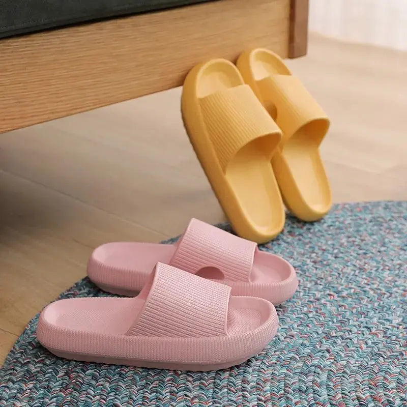 Fashion Slippers Women Thick Platform Women Indoor Bathroom Slipper Soft EVA Anti-slip Home Floor Slides Ladies Summer Shoes Men - alvin