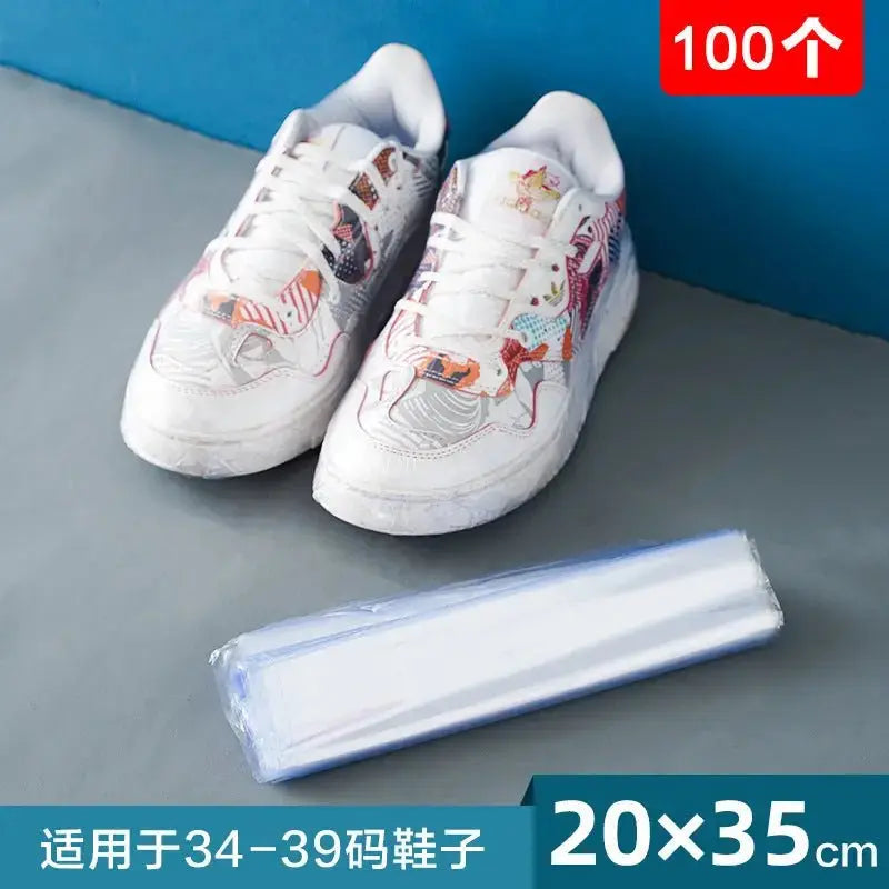 Heat-shrinkable film heat-shrinkable bag bag shoe shoe film protection bag sealing shoe film shrink film bag sneaker storage plastic sealing film - alvin