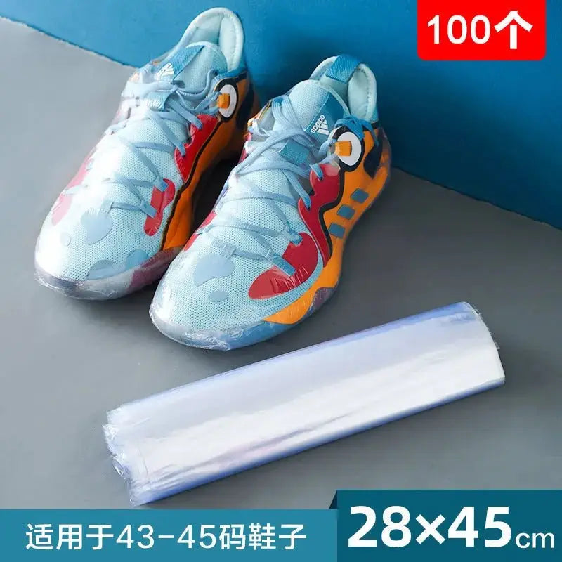 Heat-shrinkable film heat-shrinkable bag bag shoe shoe film protection bag sealing shoe film shrink film bag sneaker storage plastic sealing film - alvin