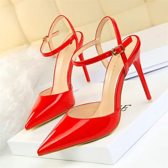 Pointed Toe Thin Heel Dress Shoes - Channelwill