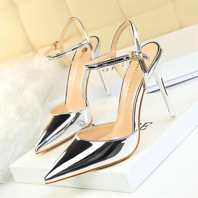 Pointed Toe Thin Heel Dress Shoes - Channelwill