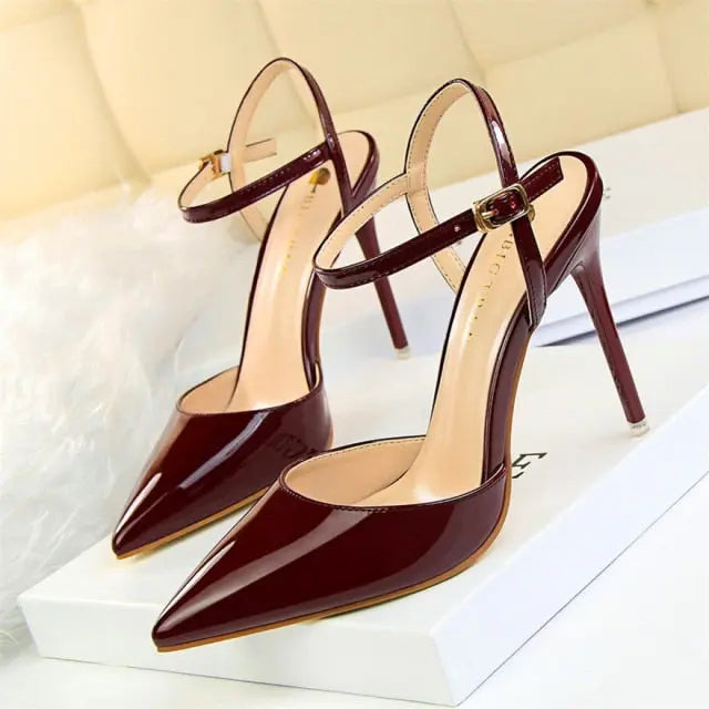 Pointed Toe Thin Heel Dress Shoes - Channelwill