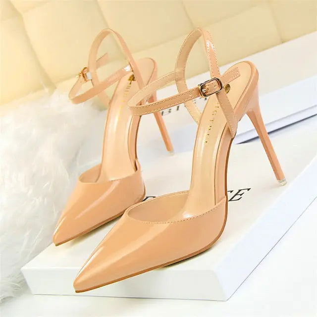 Pointed Toe Thin Heel Dress Shoes - Channelwill