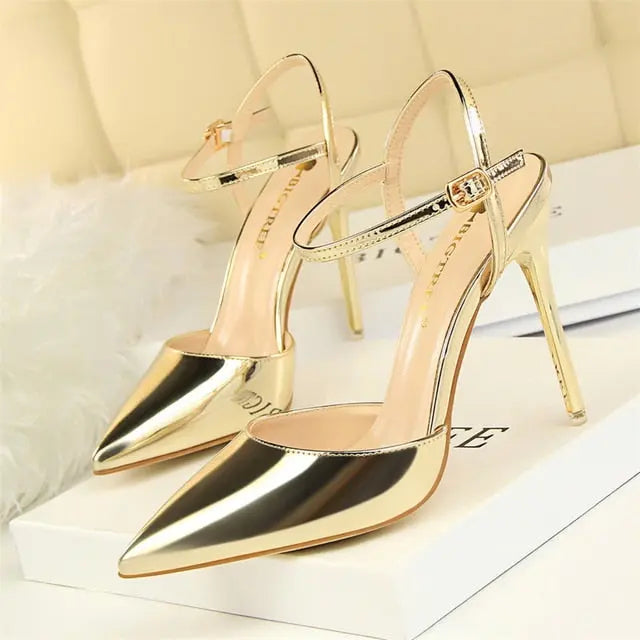 Pointed Toe Thin Heel Dress Shoes - Channelwill