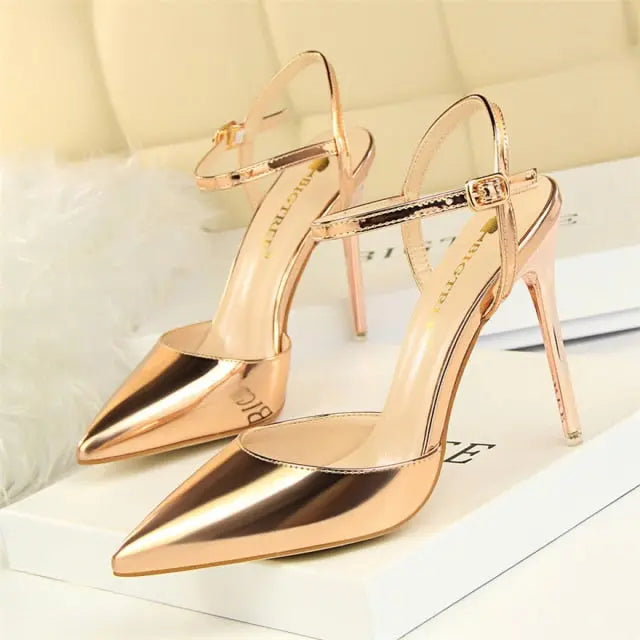 Pointed Toe Thin Heel Dress Shoes - Channelwill