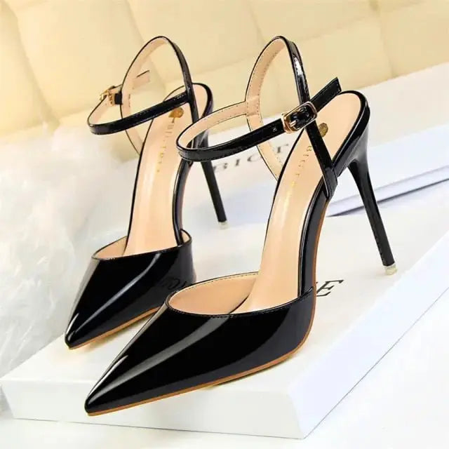 Pointed Toe Thin Heel Dress Shoes - alvin