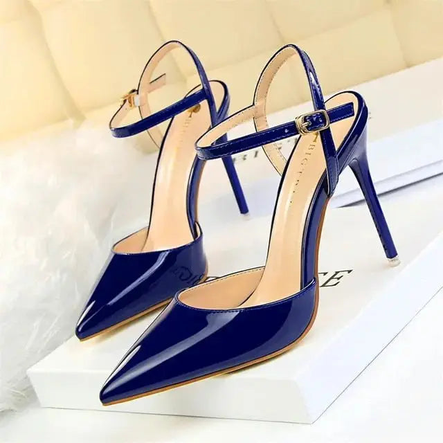 Pointed Toe Thin Heel Dress Shoes - alvin