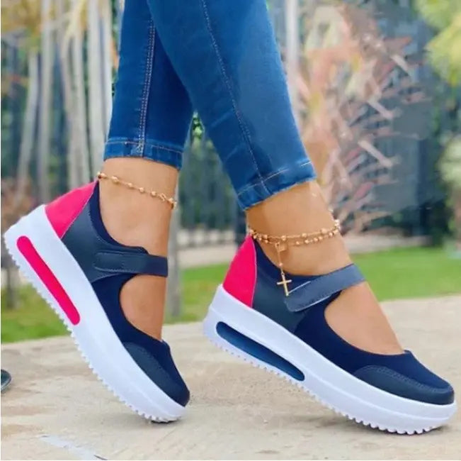 Vulcanize Shoes Sneakers Women Shoes Ladies Slip-On Knit Solid Color Sneakers for Female Sport Mesh Casual Shoes for Women 2021 - Channelwill