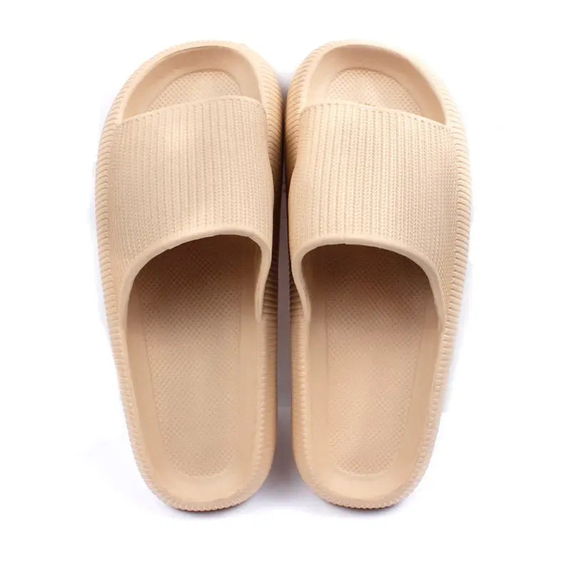 Women Thick Platform Slippers Summer Beach Eva Soft Sole Slide Sandals Leisure Men Ladies Indoor Bathroom Anti-slip Shoes - Channelwill