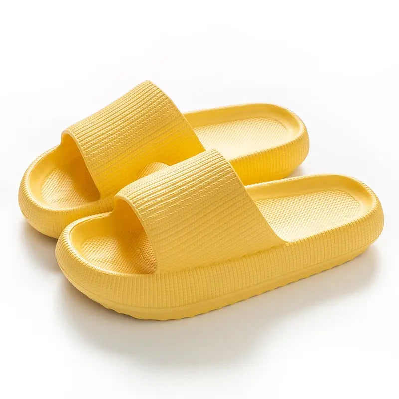 Women Thick Platform Slippers Summer Beach Eva Soft Sole Slide Sandals Leisure Men Ladies Indoor Bathroom Anti-slip Shoes - Channelwill